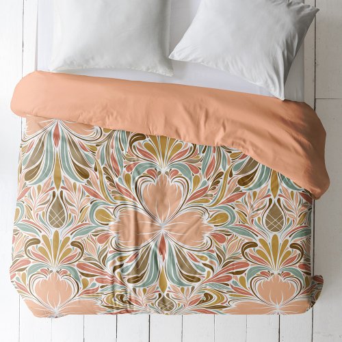 Modern Art Nouveau Boho Pattern  Duvet Cover