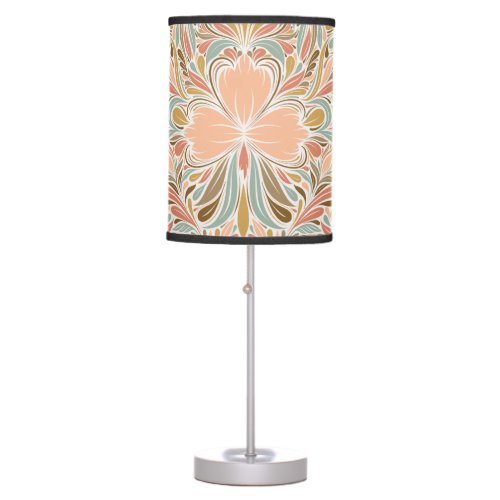 Modern Art Nouveau Boho Pattern  Table Lamp