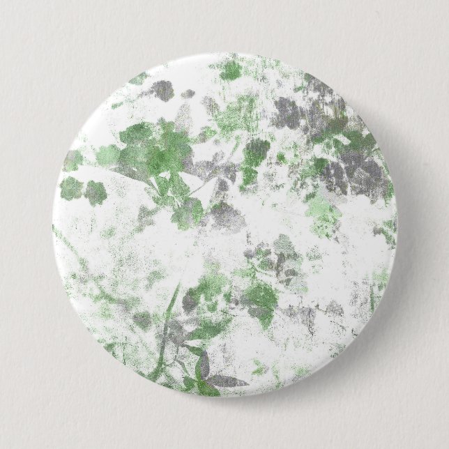 Modern art of flower pattern and wall texture mix button (Front)