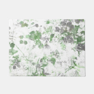 Modern art of flower pattern and wall texture mix doormat