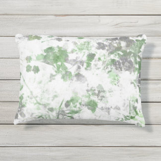 Modern art of flower pattern and wall texture mix outdoor pillow