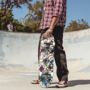 Modern Art on Wheels - Kandinsky Style Skateboard
