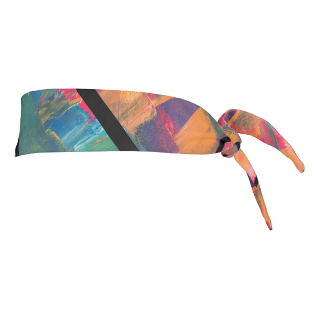 Modern Art Paint Tie Headband (Rotate 90)