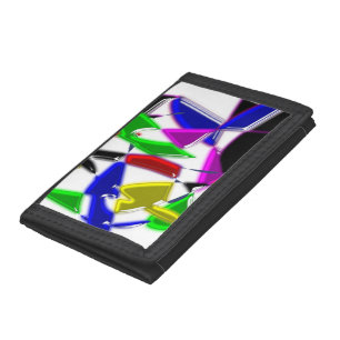 Modern art paintings ,Colour explosion Trifold Wallet