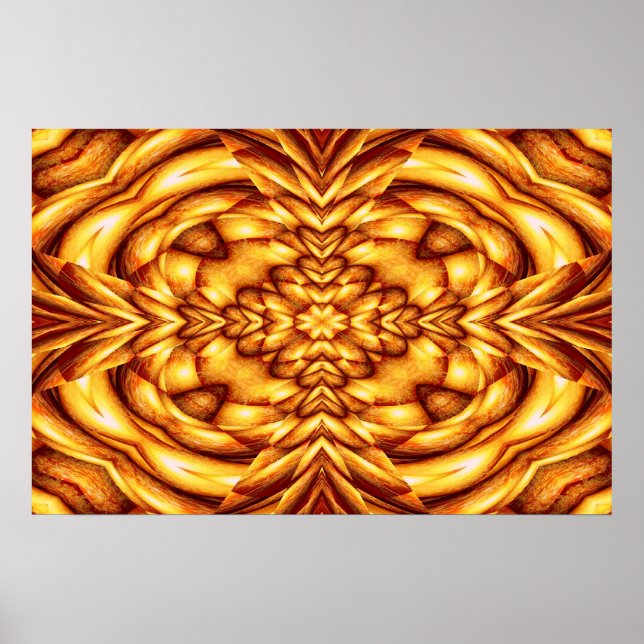 Modern Art Print - Orange Abstract Art Posters (Front)