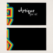 Modern Art Rainbows on Black (Front & Back)