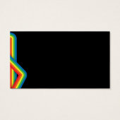 Modern Art Rainbows on Black (Back)