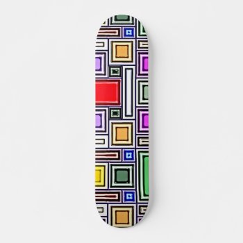 Modern Art Skateboard Deck by MushiStore at Zazzle