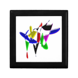 Modern art texture jewelry box