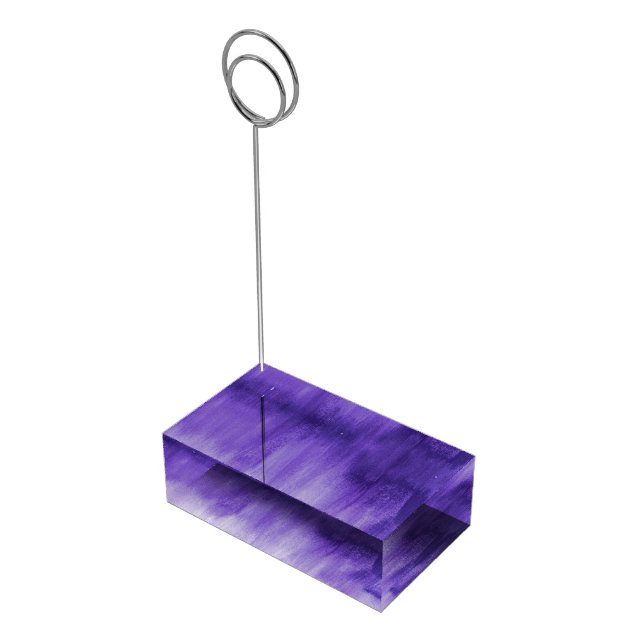 Modern art ultraviolet purple table number stands (Corner)