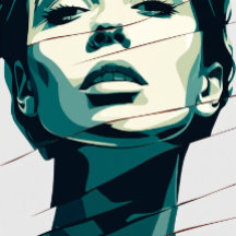 Modern Art Woman Portrait