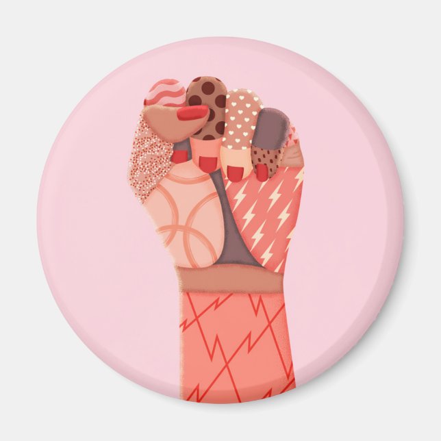 Modern Art Womens Protest Magnet (Front)