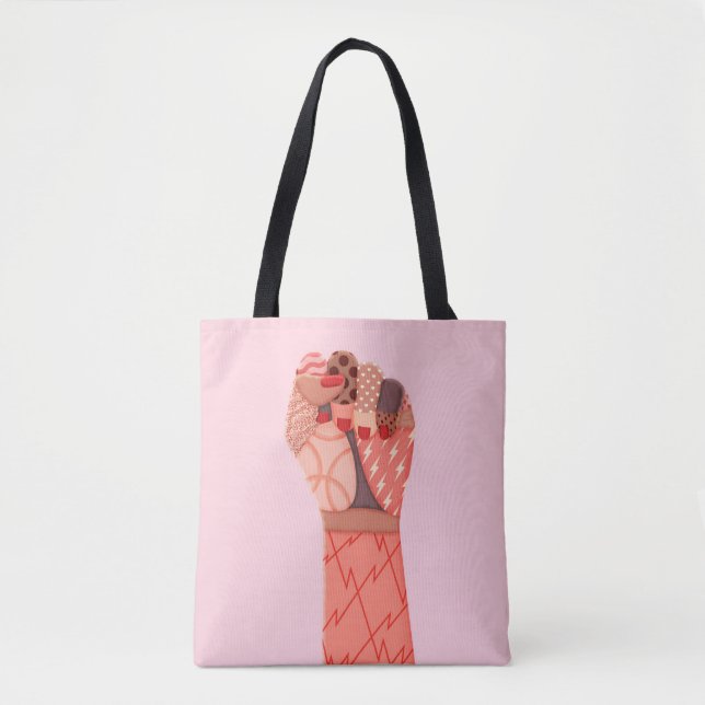 Modern Art Womens Protest Tote Bag (Front)