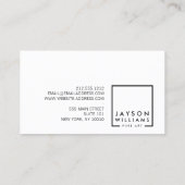 Modern Artist Abstract Faux Rose Gold Brushstrokes Business Card (Back)