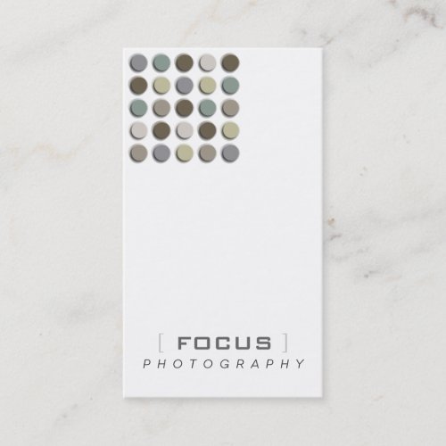 Modern Artist Abstract Grid Monochrome Fuzzy Dots Business Cards