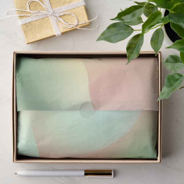 Modern Artistic Abstract Contemporary Versatile  Tissue Paper (Gift)