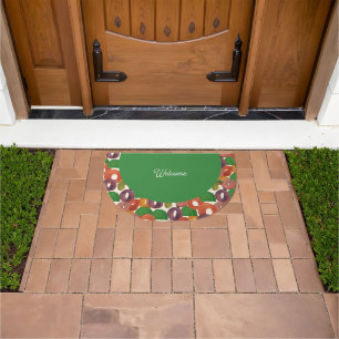 Modern Artistic Autumn Colorful Pattern Doormat