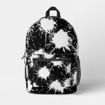 Modern Artistic Backpack – White &amp; Black