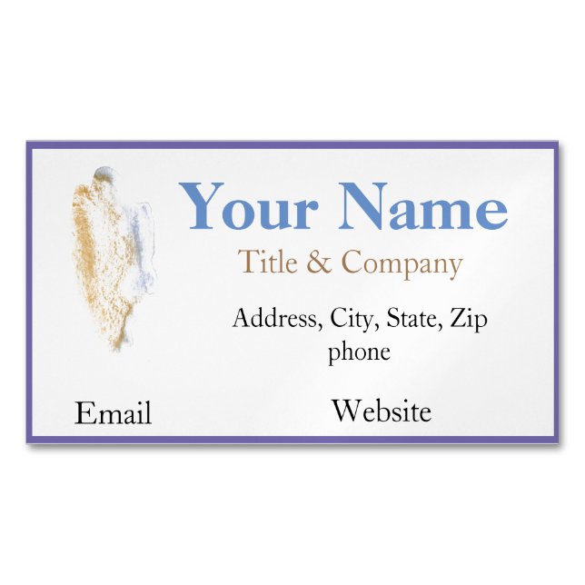 Modern Artistic Business Design Business Card Magnet (Front)