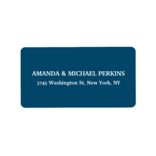 Modern Artistic Creative Ocean Blue Class Family Label