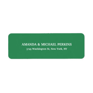 Modern Artistic Creative Sea Green Class Family Label