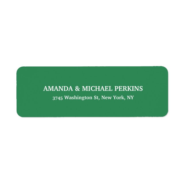 Modern Artistic Creative Sea Green Class Family Label (Front)