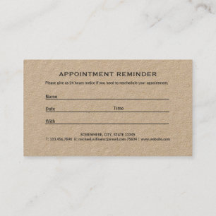 Modern Artistic Gray Black Monogram Appointment Card