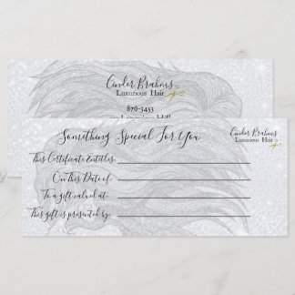 Modern Artistic Gray Gift Certificate