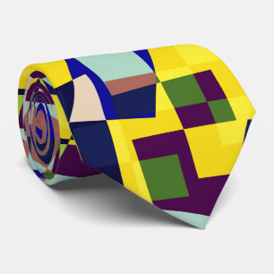 Modern Artistic Terrazzo Style Pattern Neck Tie
