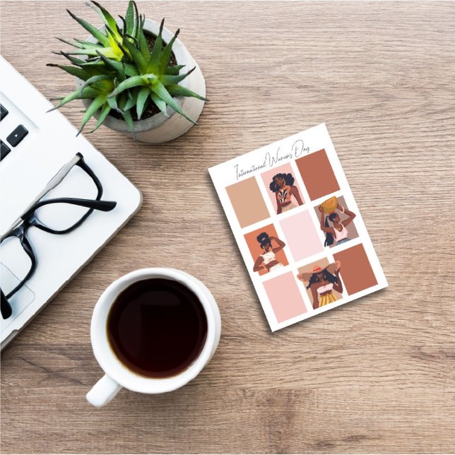 Modern Artistic Women's Day/Black Month Beautiful  Holiday Card (Creator Uploaded)