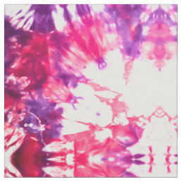 Modern Artsy Abstract Neon Pink Purple Tie Dye Fabric