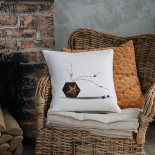 Modern artsy coastal seashell abstract artistic throw pillow