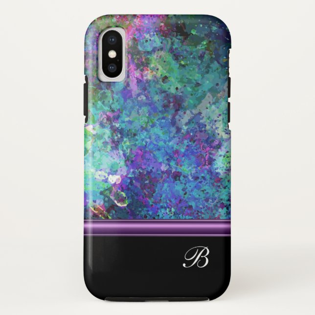 Modern Artsy Monogram Case-Mate iPhone Case (Back)