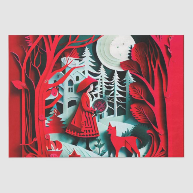 Modern Asian Woman Decoupage Tissue Paper (Front)