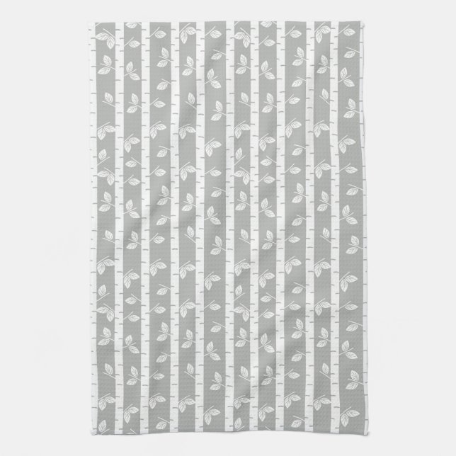 Modern Aspen Trees Kitchen Towel (Vertical)