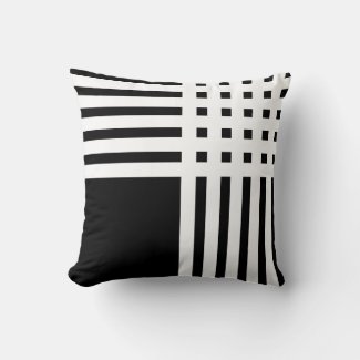 Modern Asymmetrical Cross Lines on Black