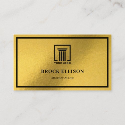 Modern Attorney At Law  Simple Business Card