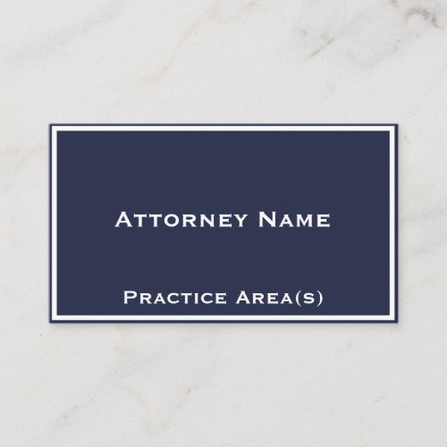 Modern Attorney Business Card