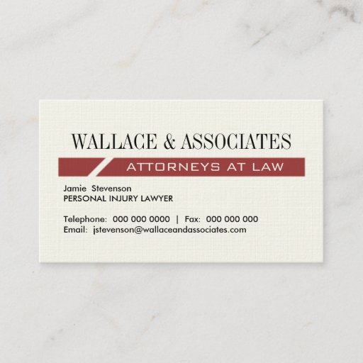Customizable Modern Attorney Business Cards