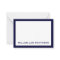Modern Attorney Law Firm Flat Notecard in Navy 
