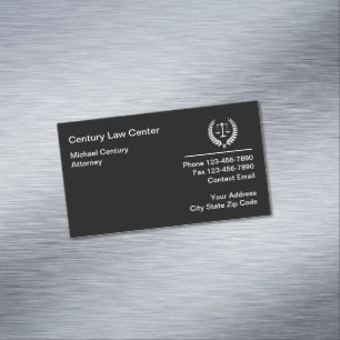 Modern Attorney Logo Business Card Magnet