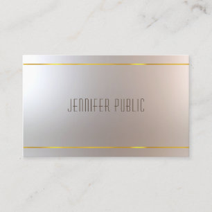 Modern Attractive Design Professional Pretty Plain Business Card