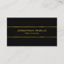 Modern Attractive Top Template Elegant Black Gold Business Card