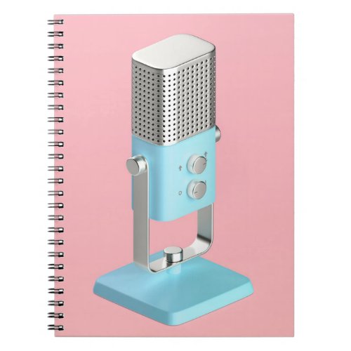 Modern audio microphone notebook