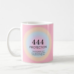 Modern Aura Angel Numbers Numerology 444 Coffee Mug