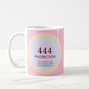 Modern Aura Angel Numbers Numerology 444    Coffee Mug