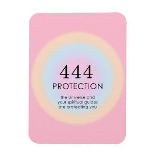 Modern Aura Angel Numbers Numerology 444     Magnet