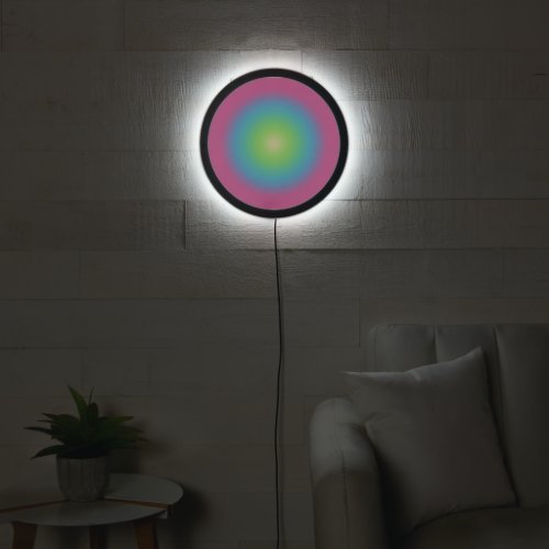 Modern Aura Meditation Vintage Gradient Ombre  LED Sign