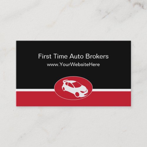 Modern Auto Broker Business Cards