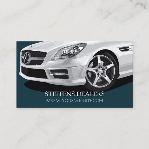 Modern Auto Car Dealer Dealership Business Card